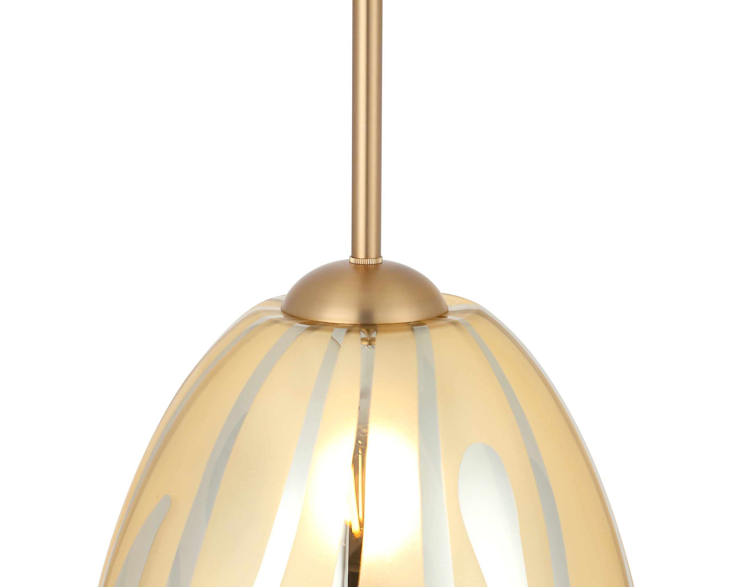 Chroman Empire 1 Light 10 in Bell Pendant - Gold