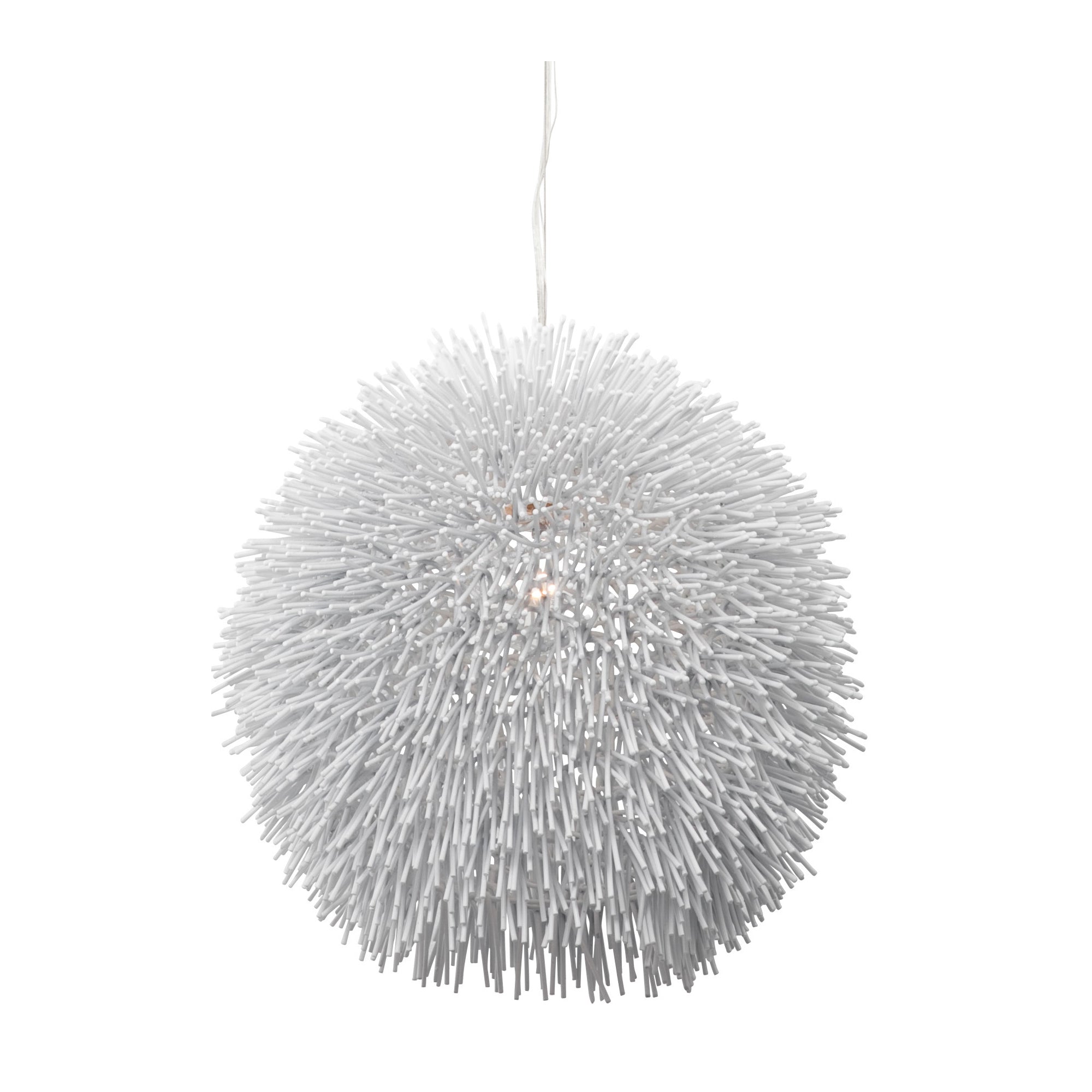 Urchin 1 Light Pendant - White