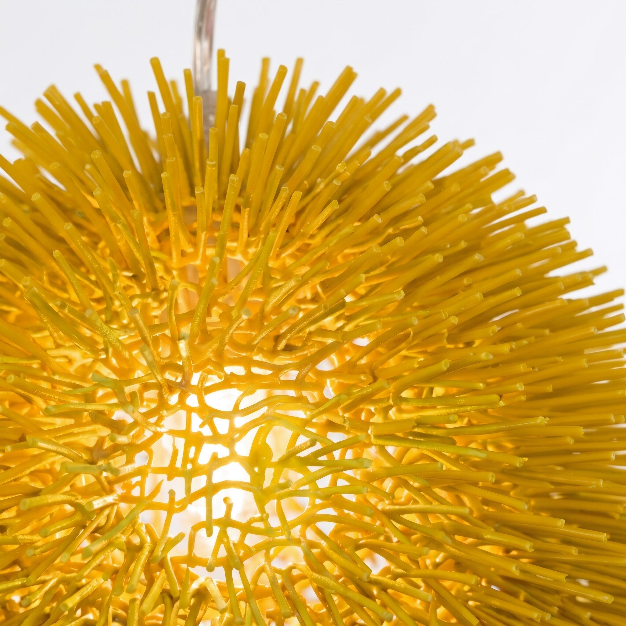 Urchin 1 Light Pendant - Un-Mellow Yellow