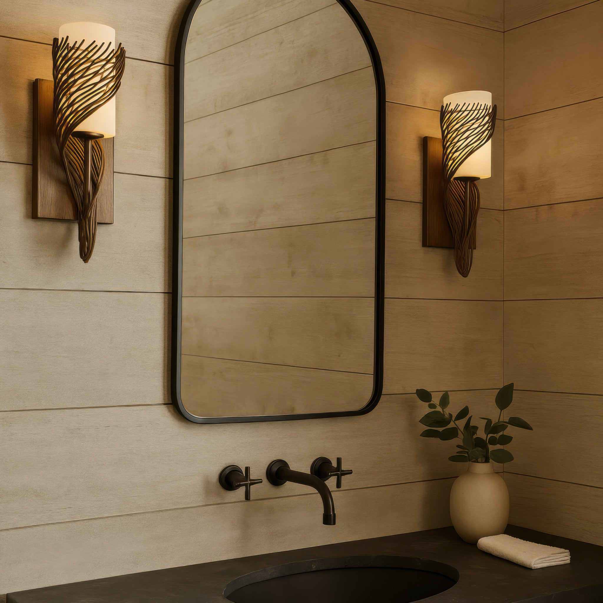 Flow 1-Light Left Sconce