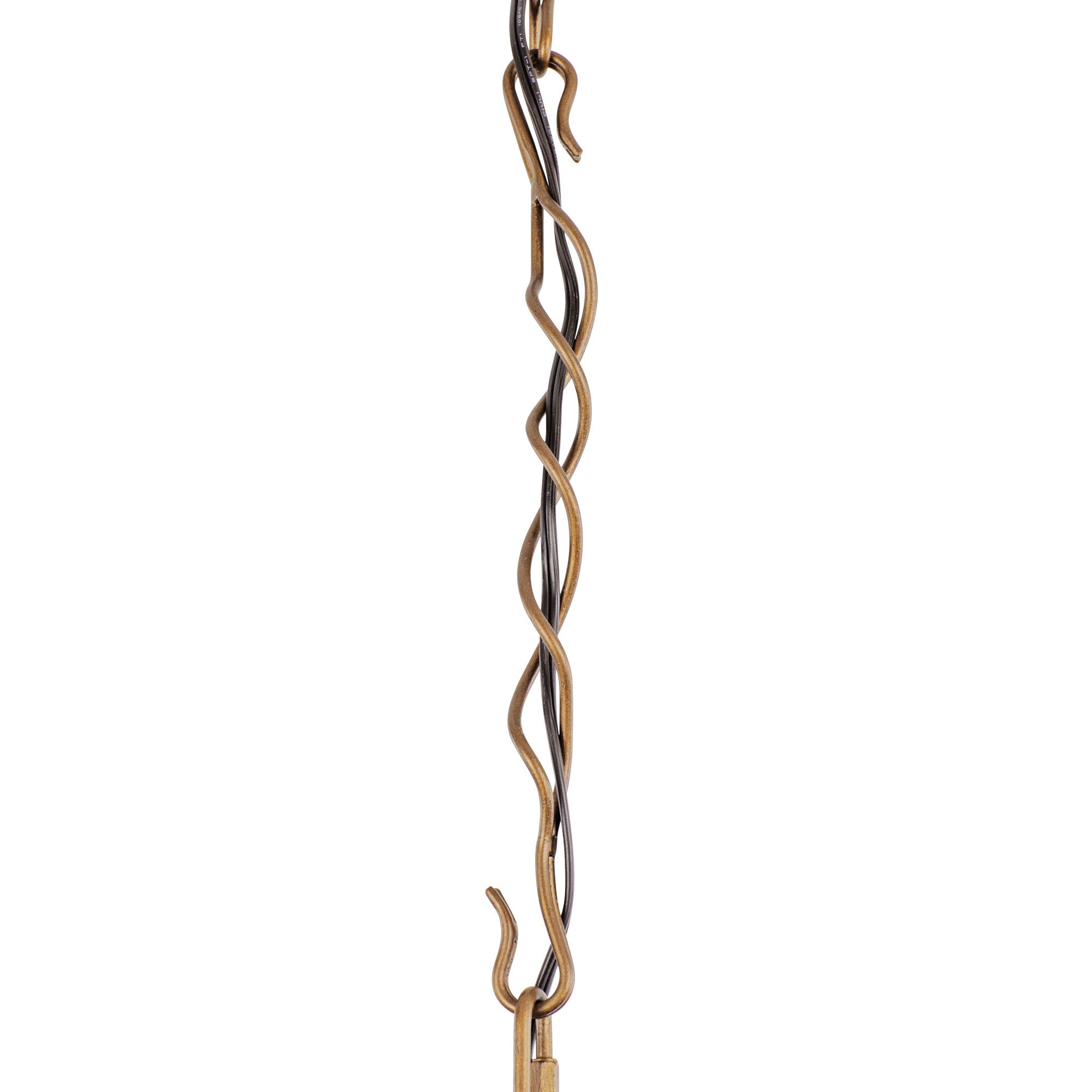Flow 1 Light Twist Pendant - Baguette/Natural Rattan