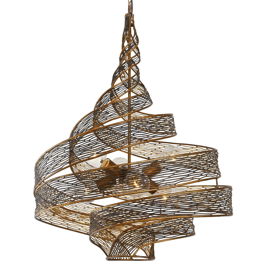 Flow 240P06HO 6-Light Pendant Light - Hammered Ore