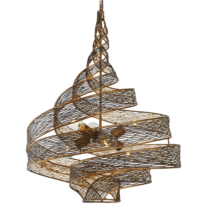 Flow 240P06HO 6-Light Pendant Light - Hammered Ore