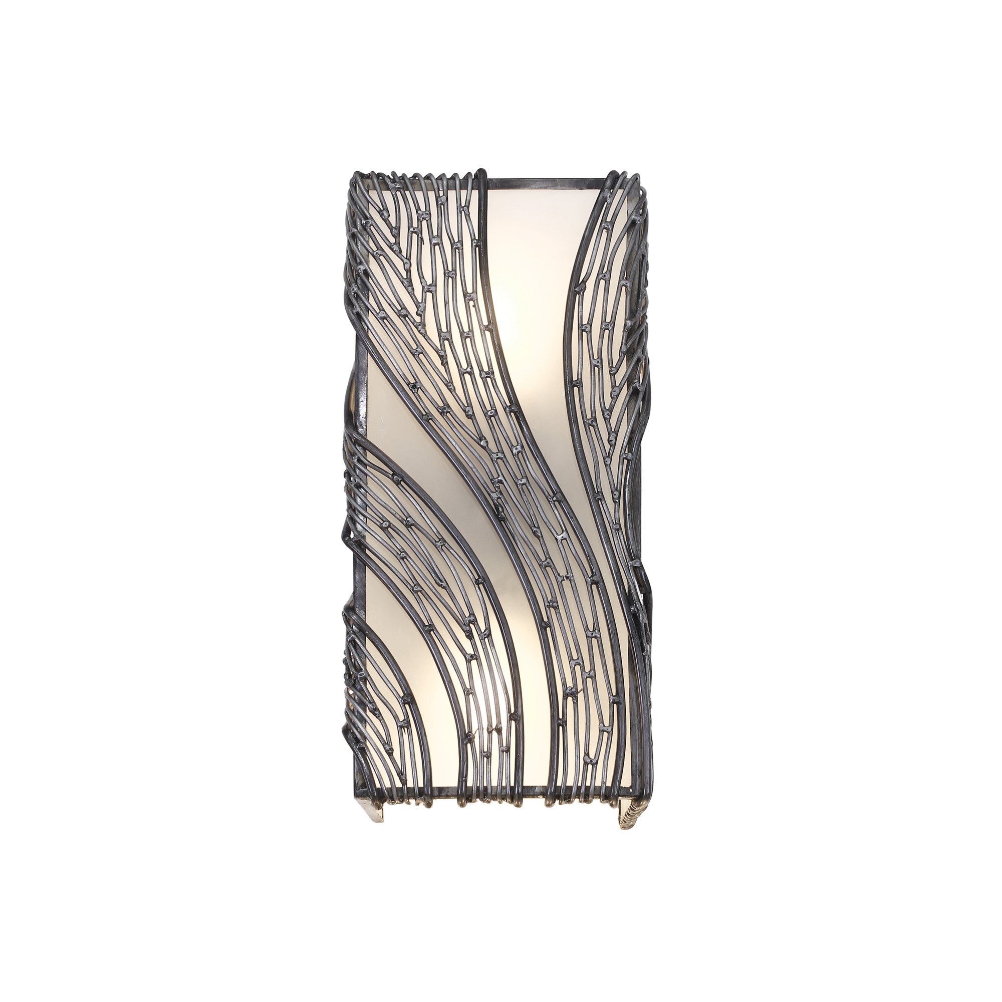 Flow 2 Light Vertical Sconce - Steel