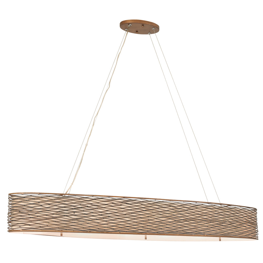 Flow 247N06HO 6-Light Kitchen Island Pendant - Hammered Ore