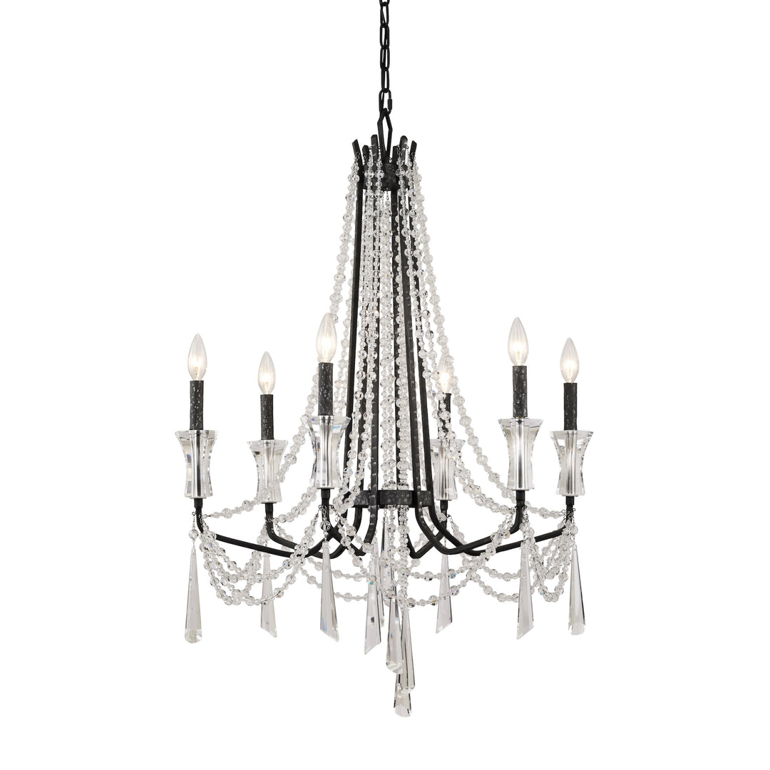 Barcelona 270C06OX 6-Light Chandelier - Onyx