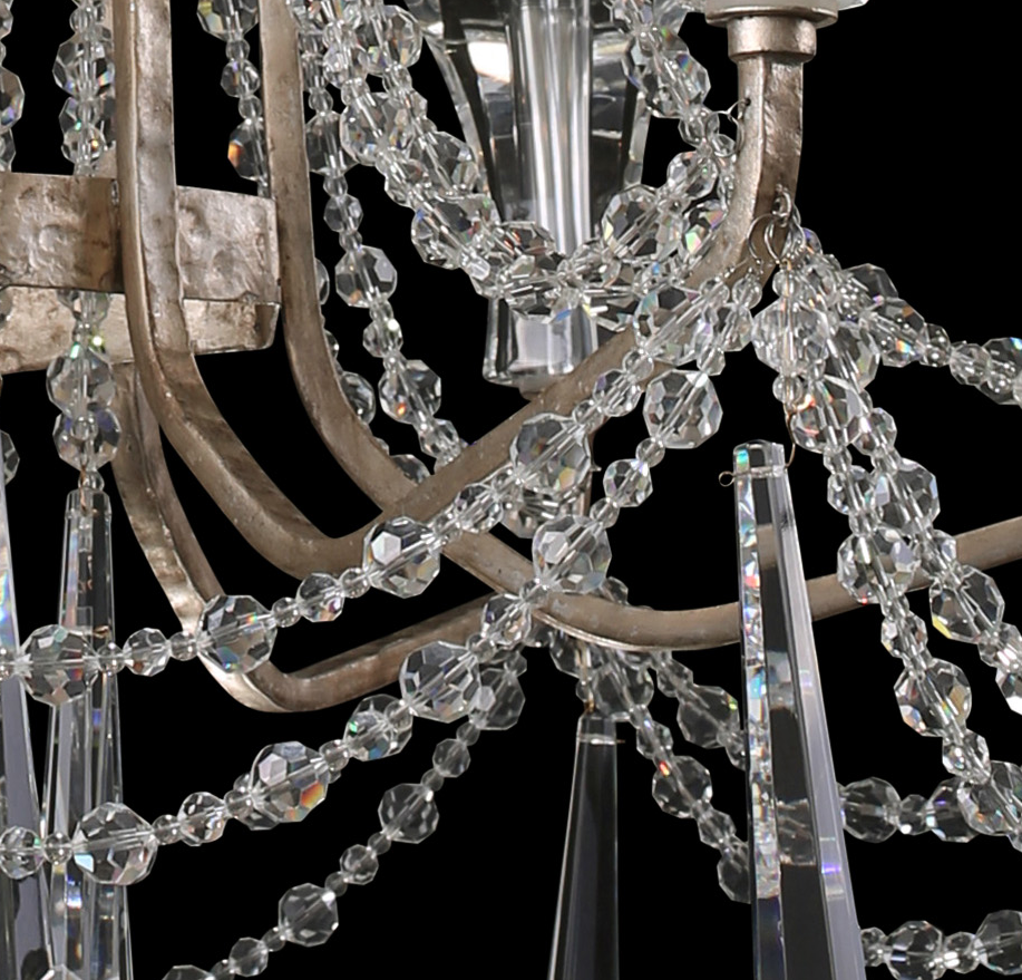 Barcelona 270C06TR 6-Light Chandelier - Transcend Silver