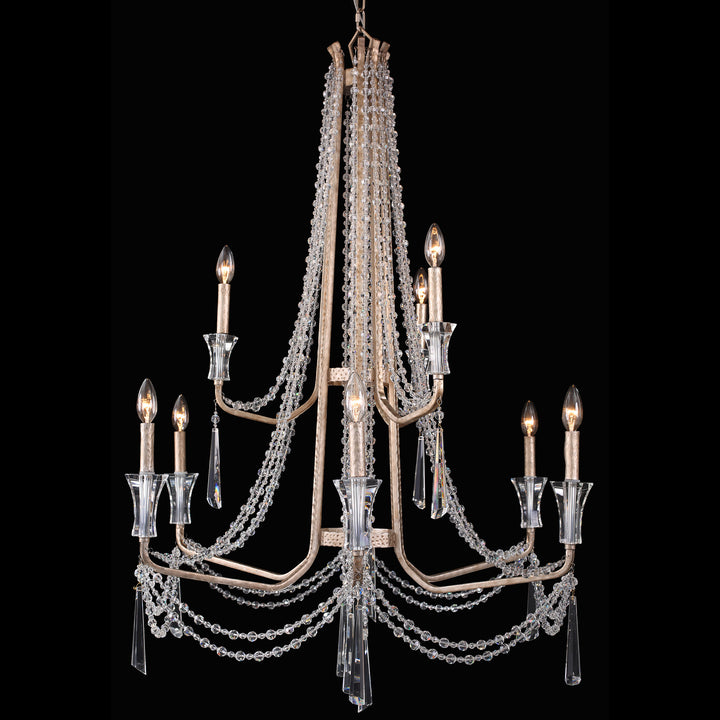 Barcelona 270C09TR 9-Light Chandelier - Transcend Silver