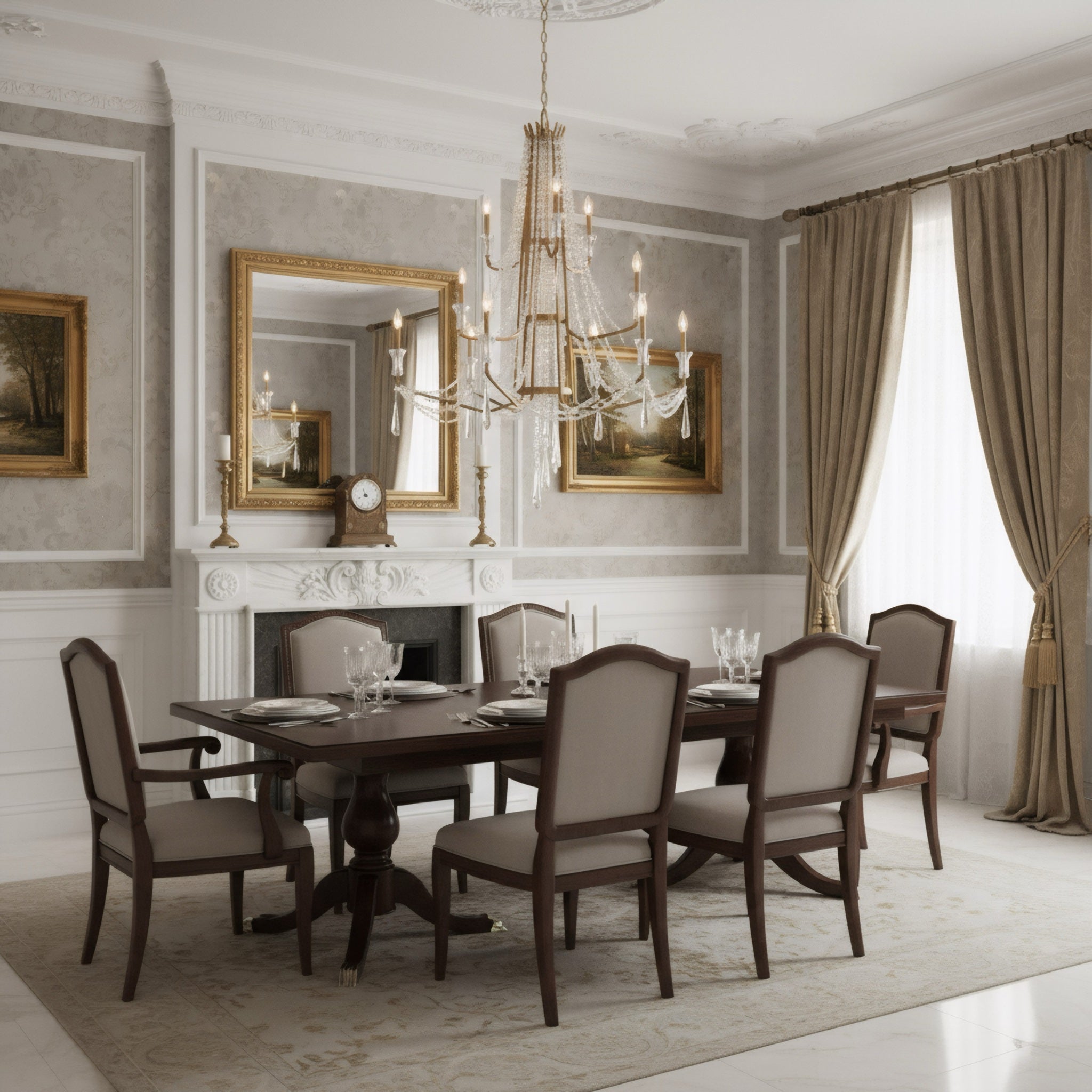 Barcelona 12 Light 3-Tier Crystal Chandelier - Brass Kisser