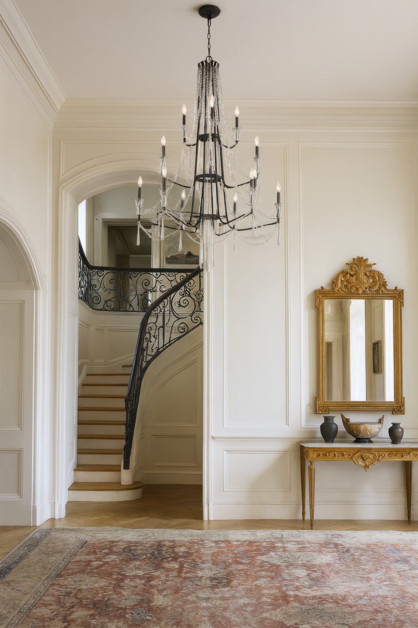 Barcelona 12 Light 3-Tier Crystal Chandelier - Onyx