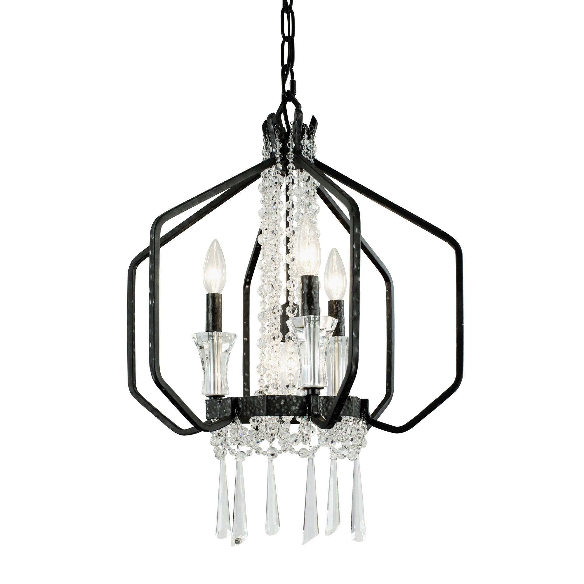 Barcelona 4 Light Crystal Pendant - Onyx