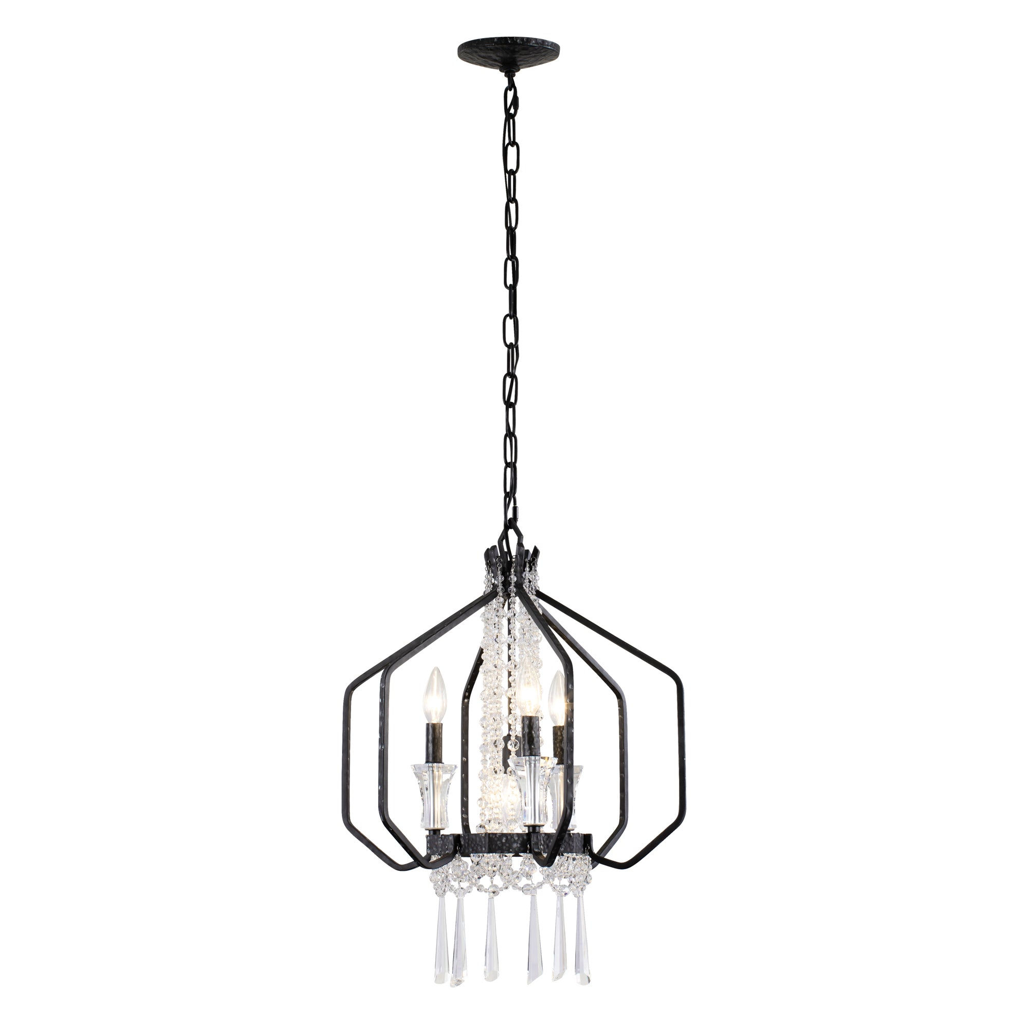 Barcelona 4 Light Crystal Pendant - Onyx