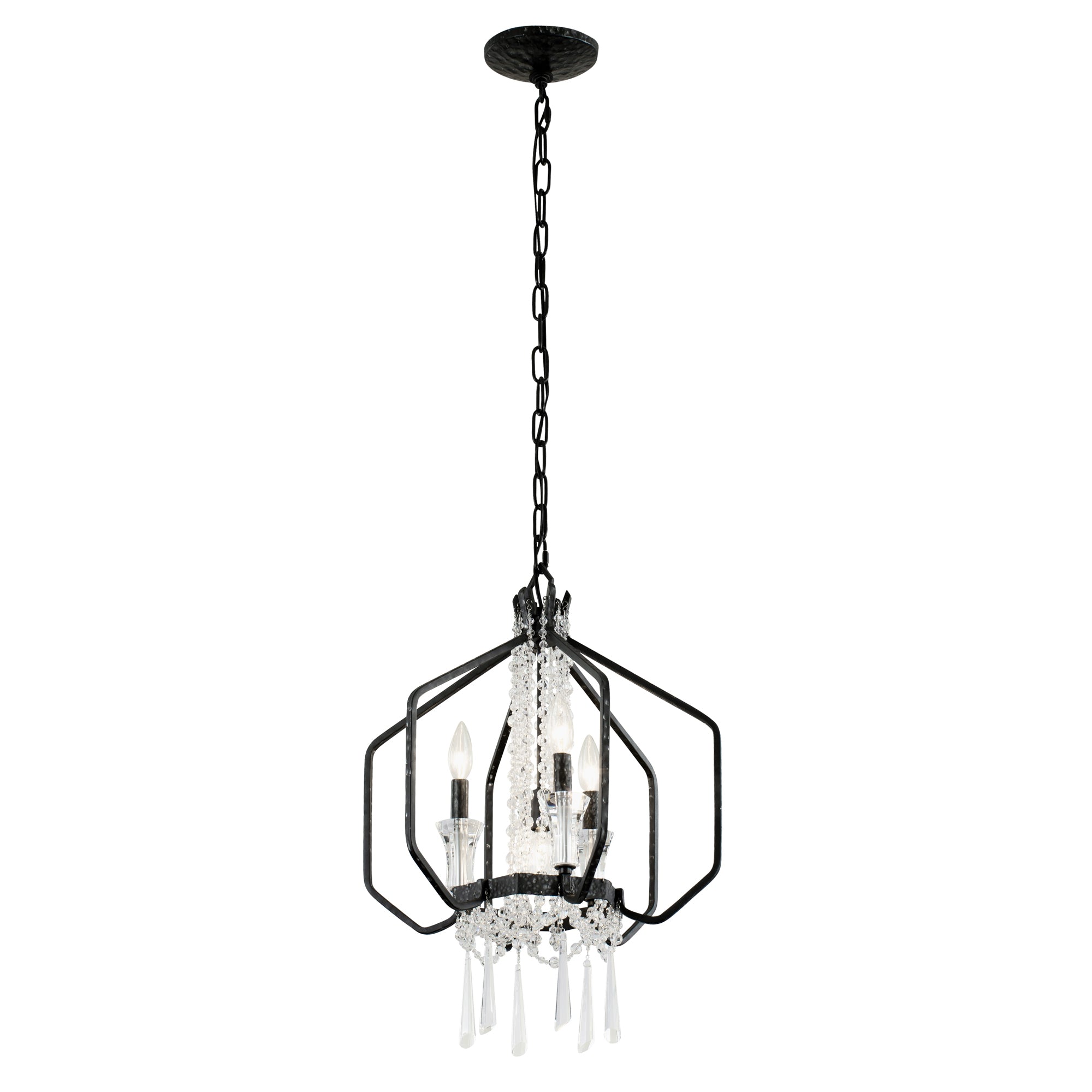 Barcelona 4 Light Crystal Pendant - Onyx