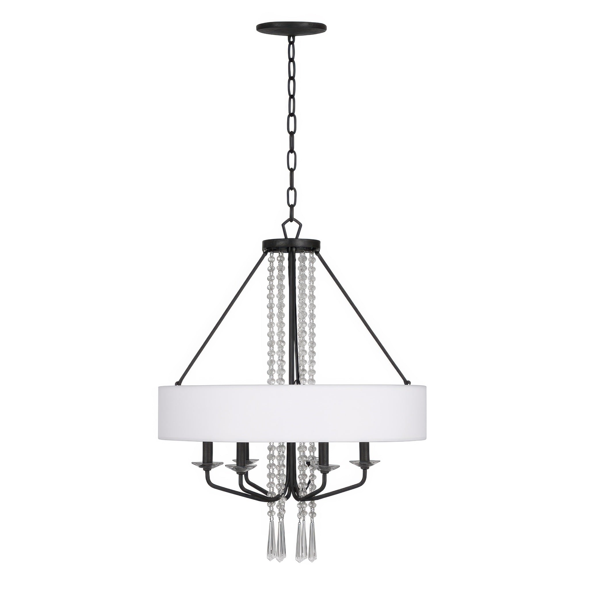 Barcelona 6 Light Pendant w/Shade - Onyx