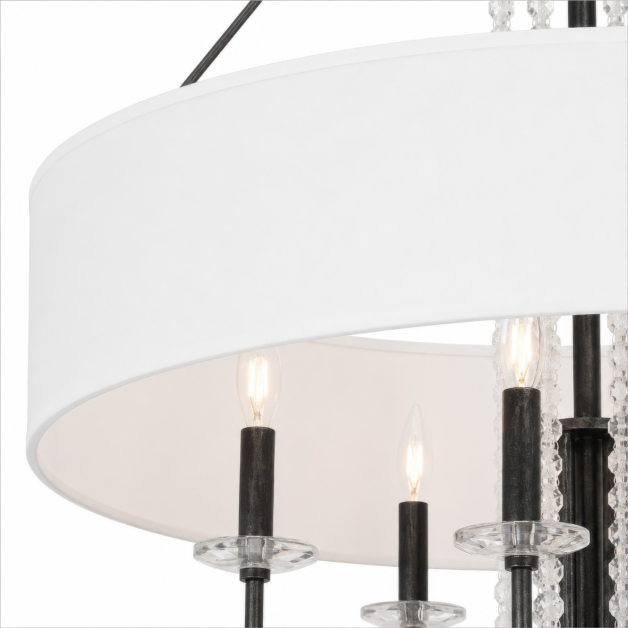 Barcelona 6 Light Pendant w/Shade - Onyx