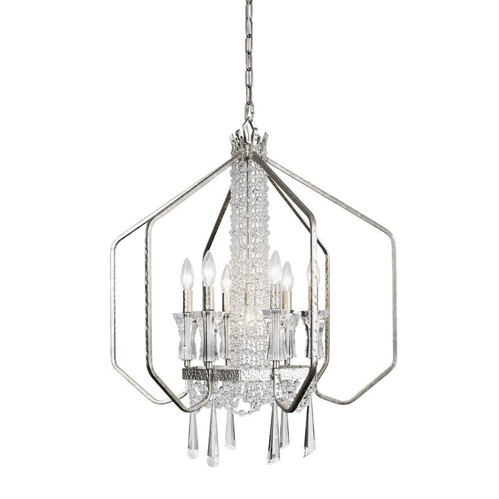 Barcelona 270P07TR 7-Light Pendant Light - Transcend Silver