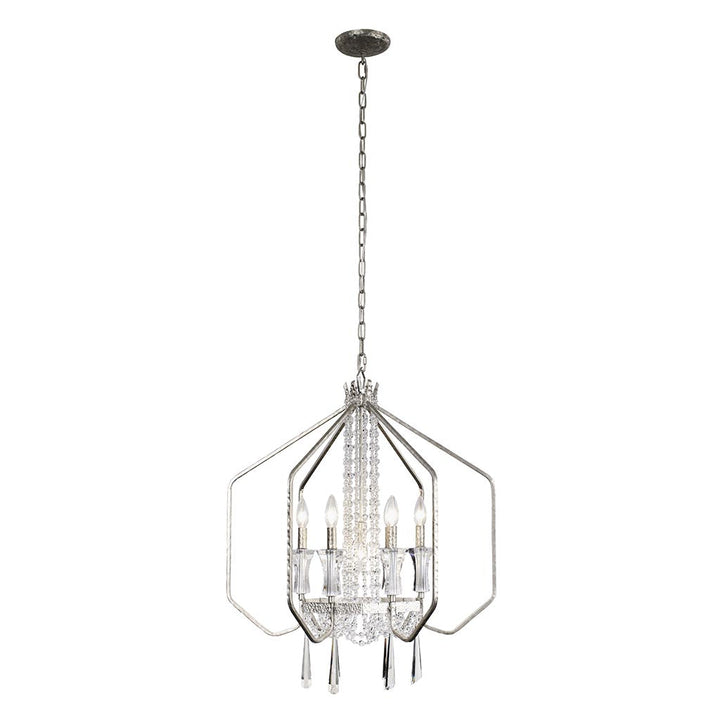 Barcelona 270P07TR 7-Light Pendant Light - Transcend Silver