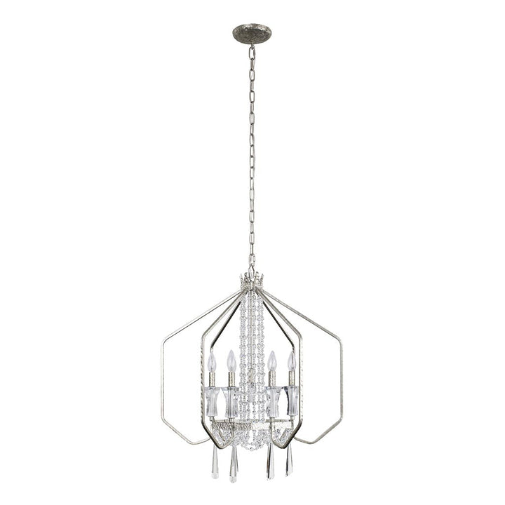 Barcelona 270P07TR 7-Light Pendant Light - Transcend Silver