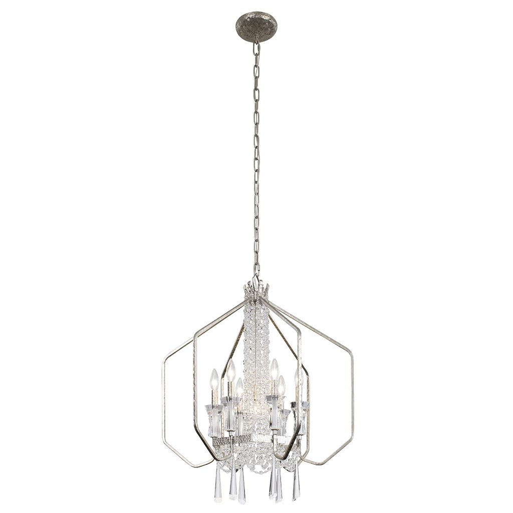 Barcelona 270P07TR 7-Light Pendant Light - Transcend Silver