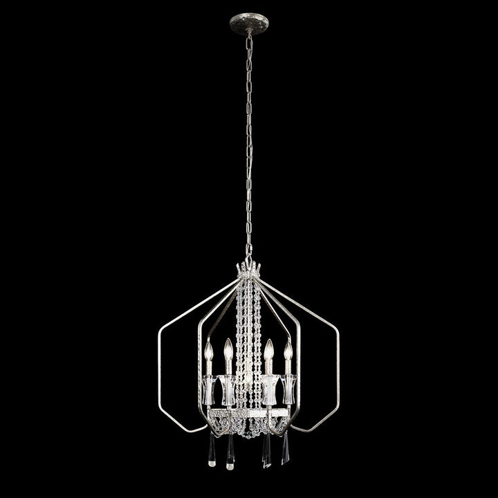 Barcelona 270P07TR 7-Light Pendant Light - Transcend Silver