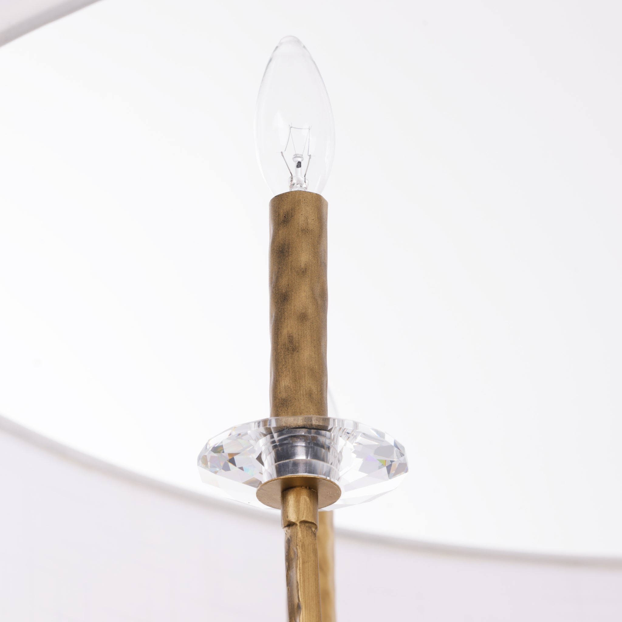 Barcelona 9 Light Pendant w/Shade - Brass Kisser