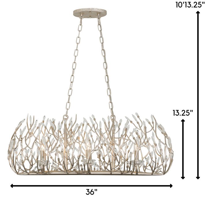 Bask 271N06GD 6-Light Kitchen Island Pendant - Gold Dust