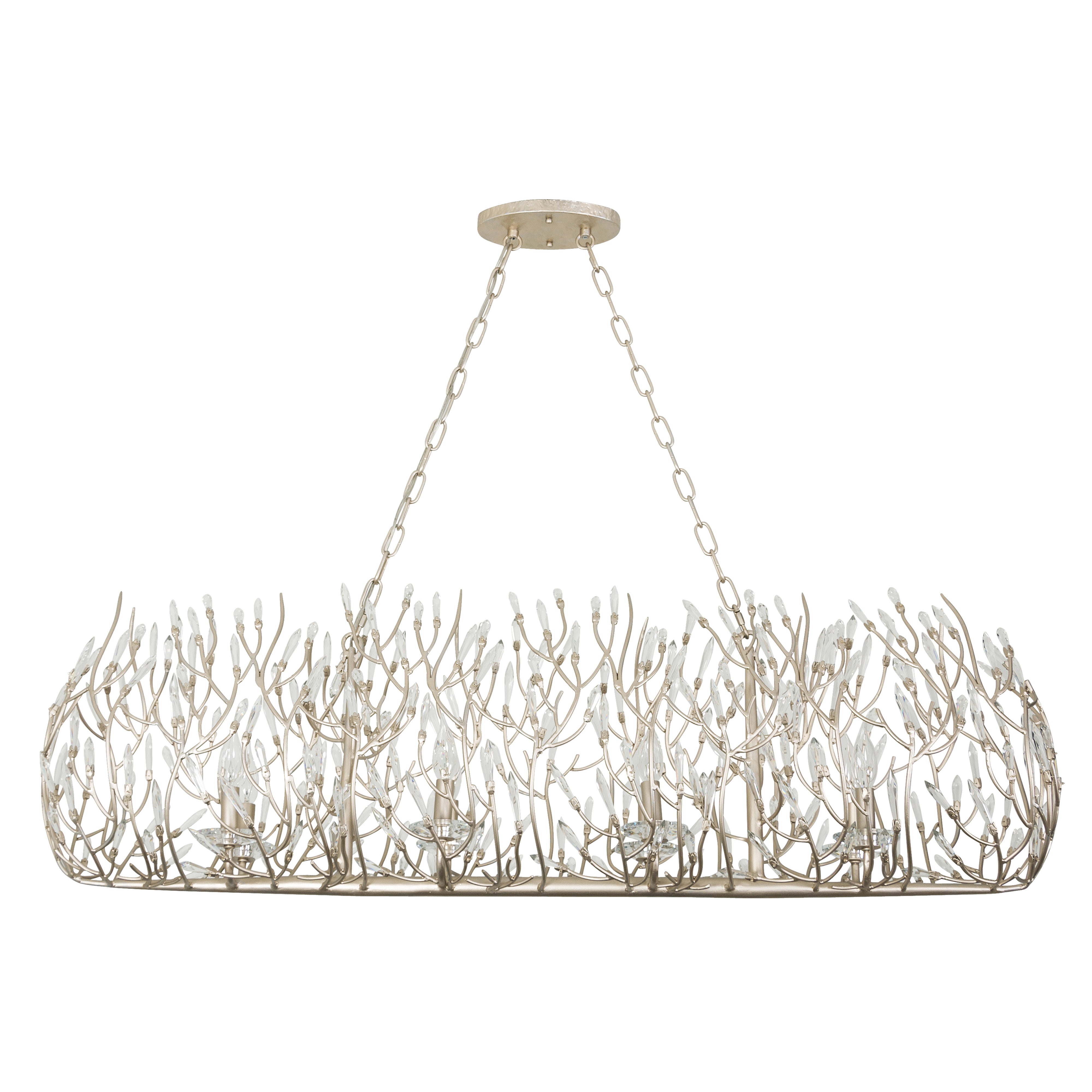 Bask 8-Light Crystal Linear Pendant