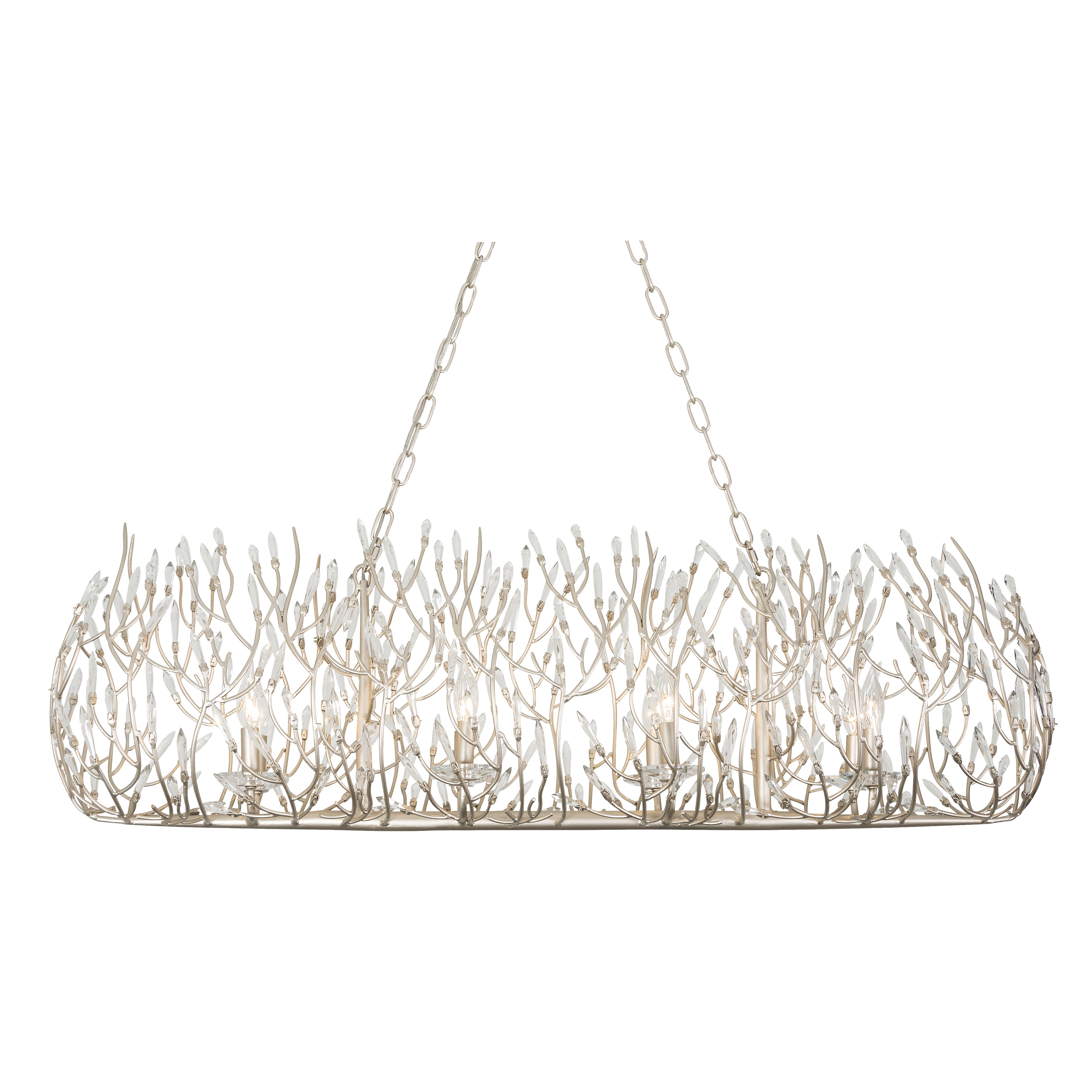 Bask 8-Light Crystal Linear Pendant - Gold Dust