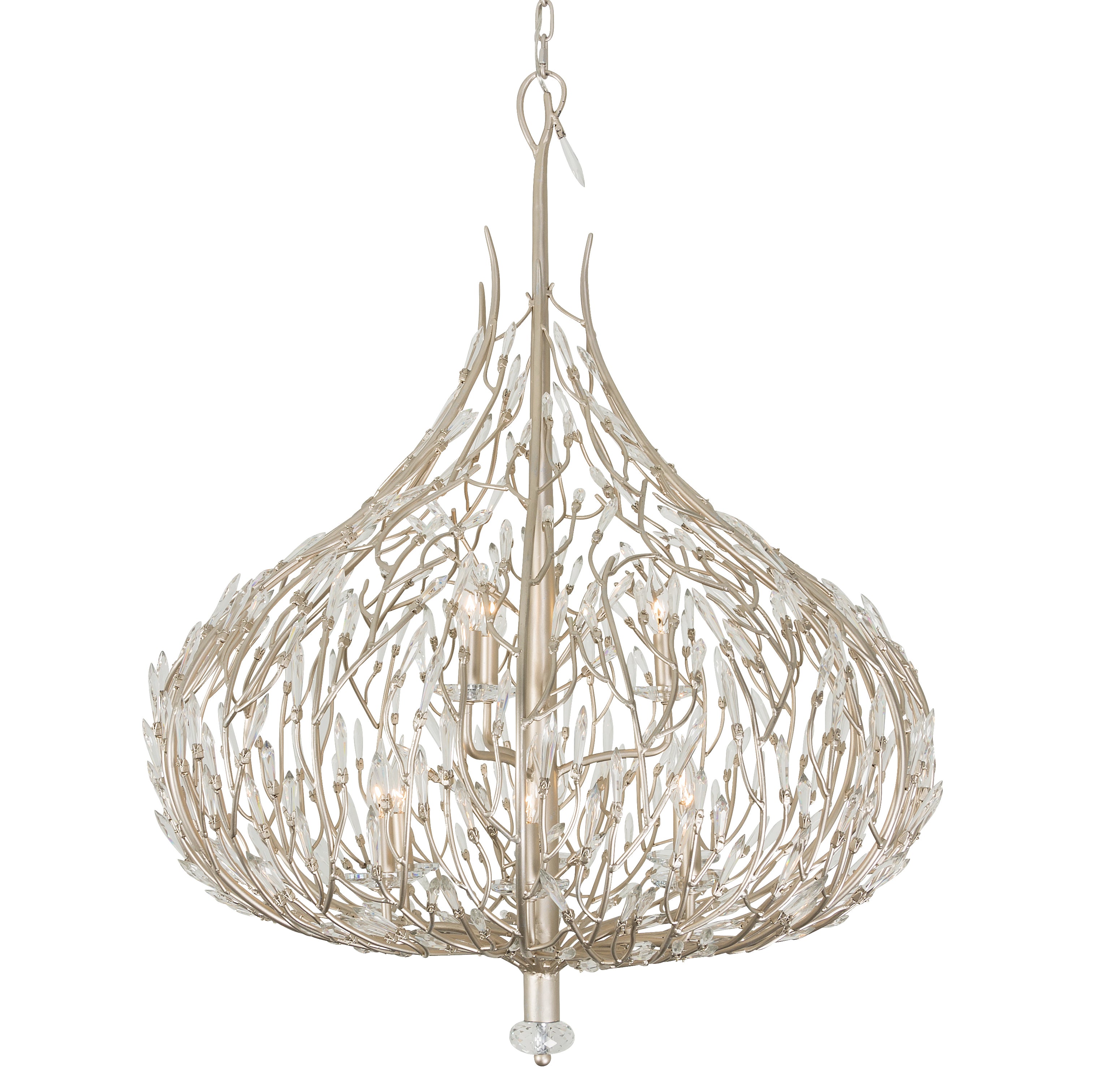 Bask 9-Light Crystal Pendant - Gold Dust