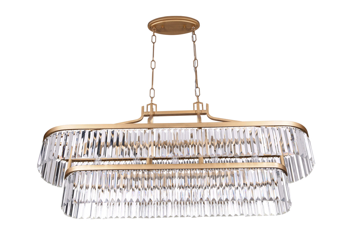 Social Club 9 Lights Linear Chandelier