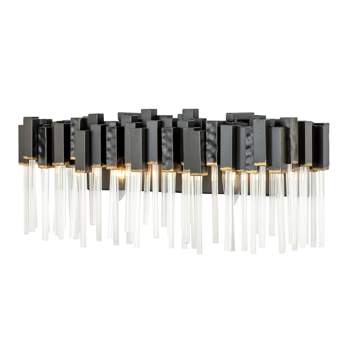 Matrix 309B02MBFG 2-Light Vanity Light - Matte Black/French Gold
