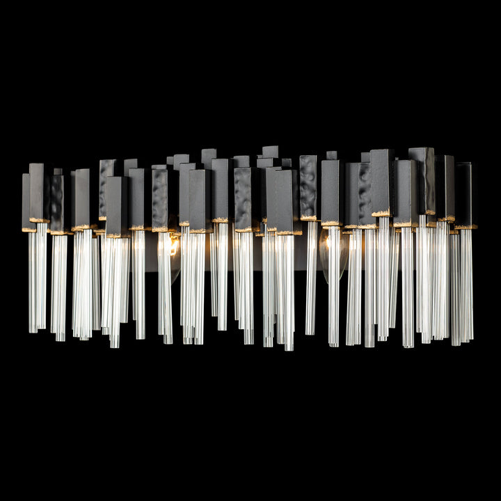 Matrix 309B02MBFG 2-Light Vanity Light - Matte Black/French Gold