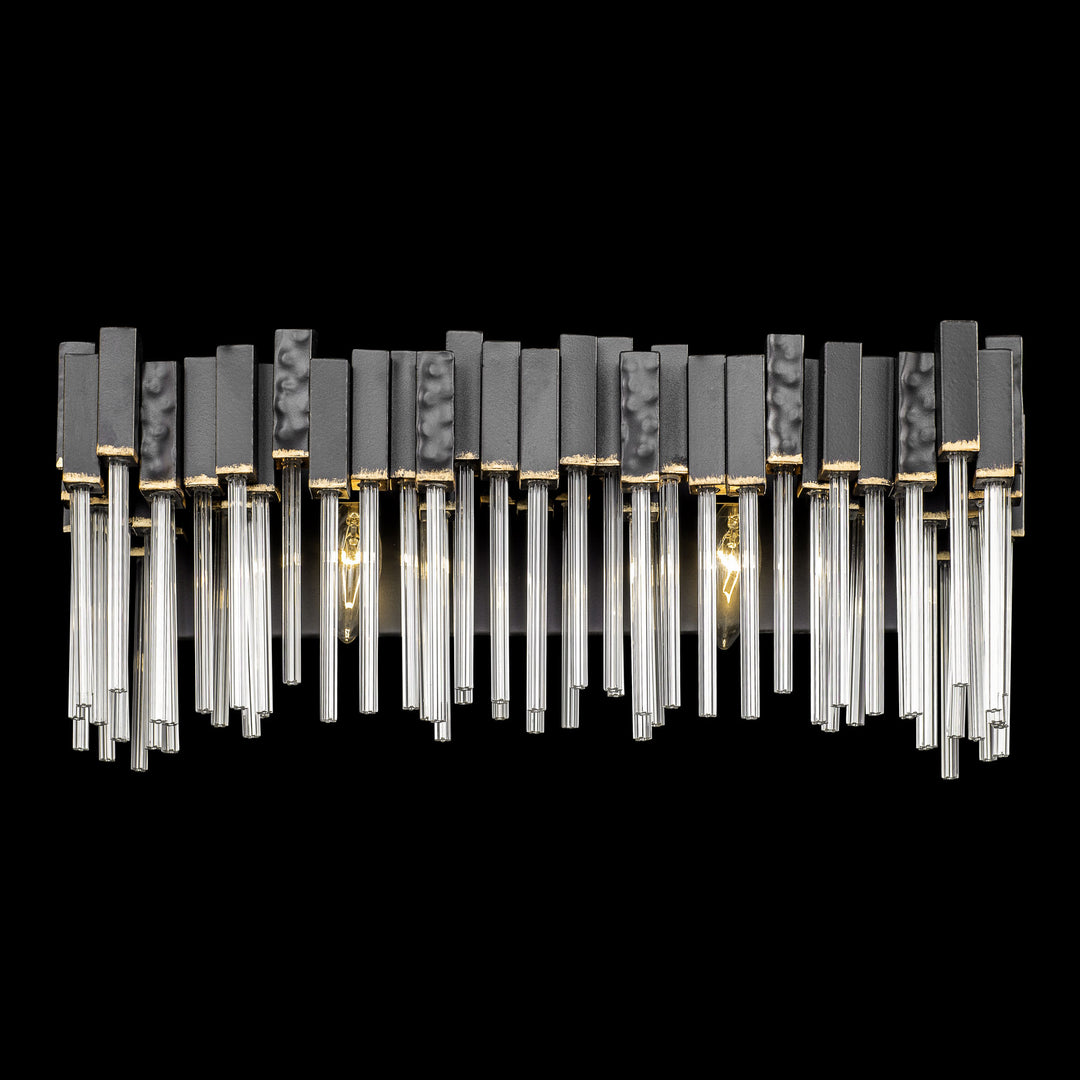 Matrix 309B02MBFG 2-Light Vanity Light - Matte Black/French Gold