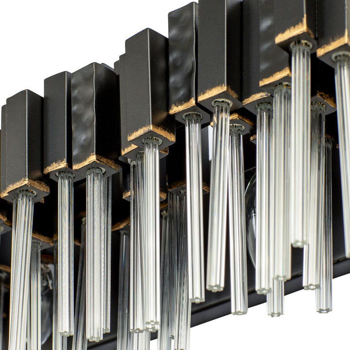 Matrix 309B02MBFG 2-Light Vanity Light - Matte Black/French Gold