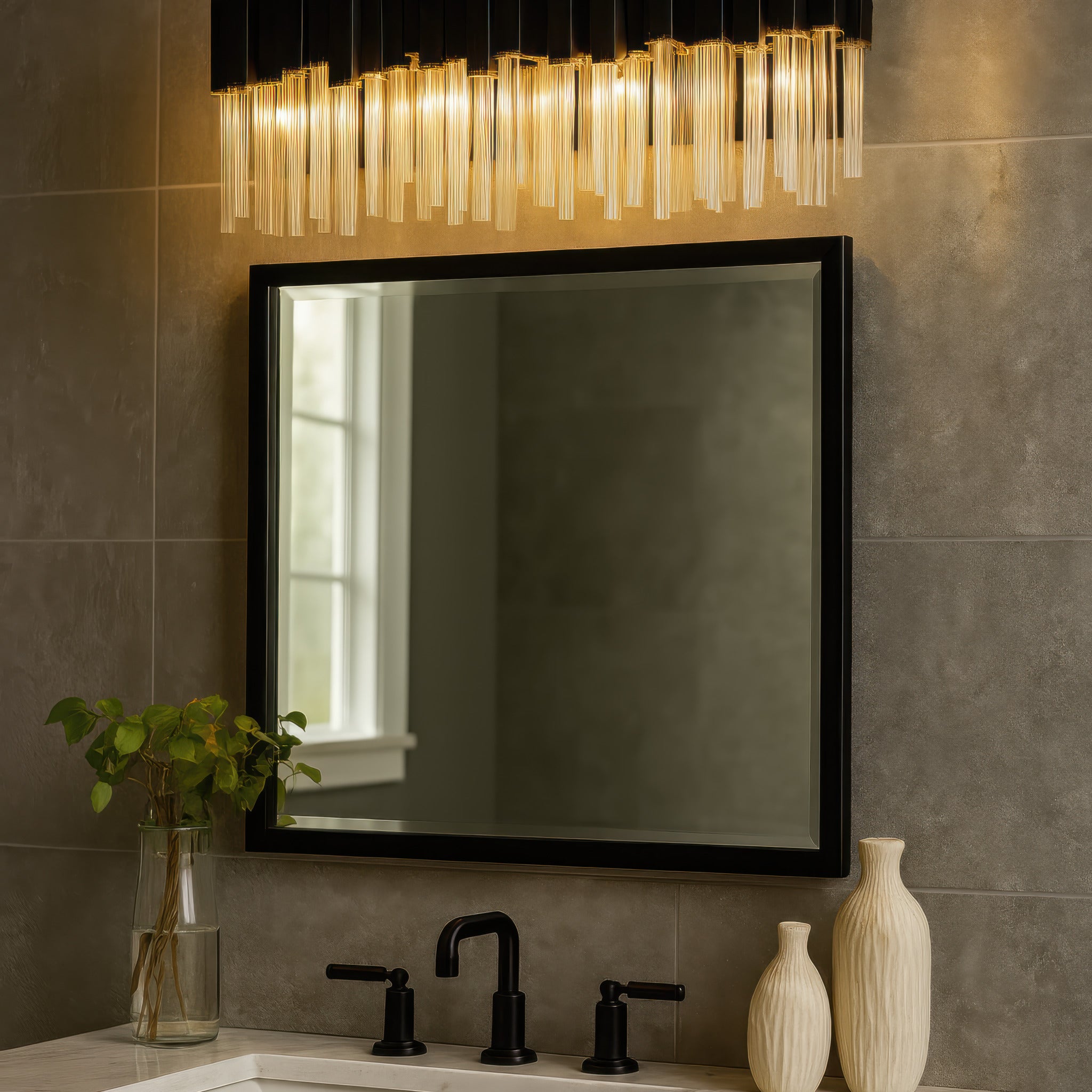Matrix 3 Light Bath - Matte Black/French Gold