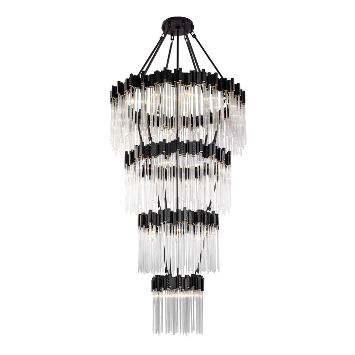 Matrix 309C30MBFG 30-Light Chandelier - Matte Black/French Gold