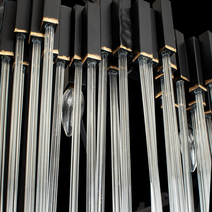 Matrix 309C30MBFG 30-Light Chandelier - Matte Black/French Gold