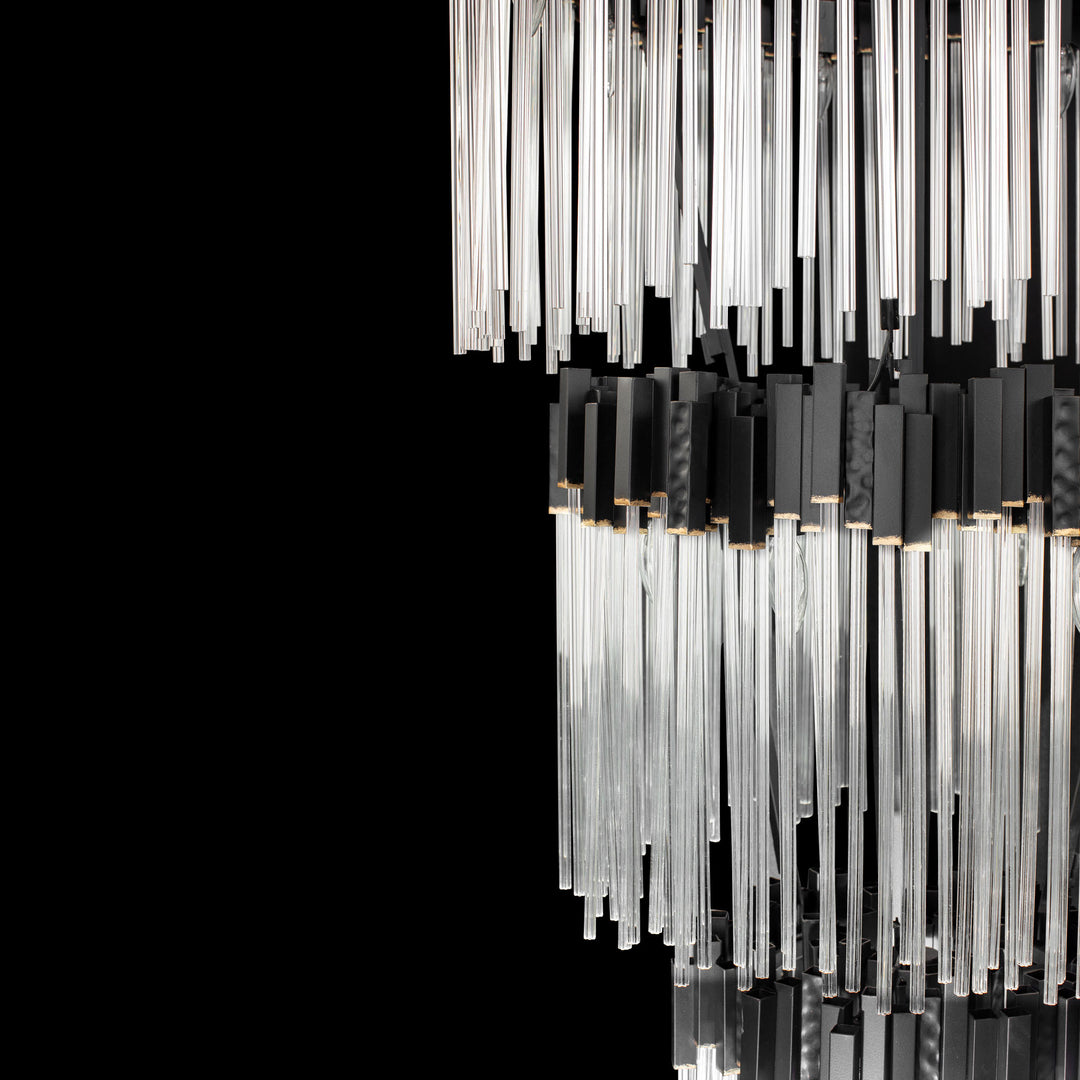 Matrix 309C30MBFG 30-Light Chandelier - Matte Black/French Gold