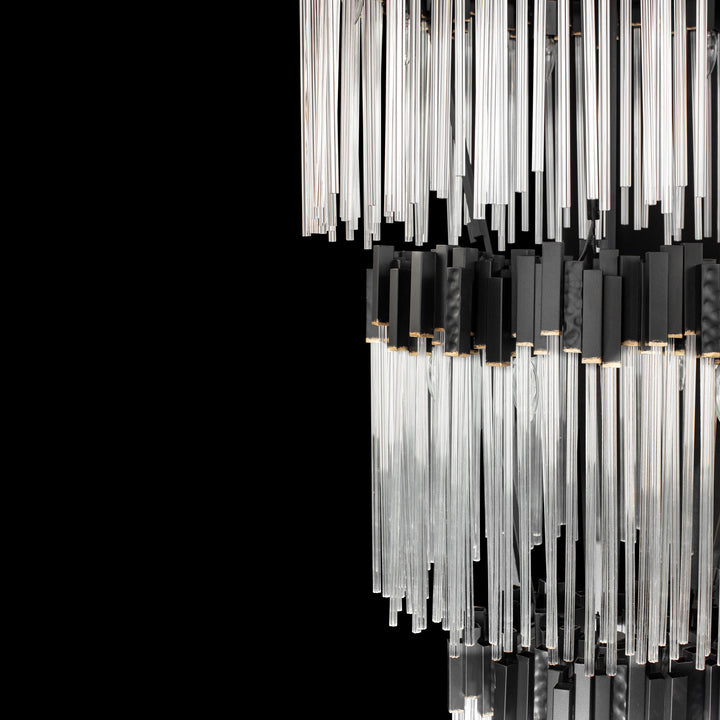 Matrix 309C30MBFG 30-Light Chandelier - Matte Black/French Gold