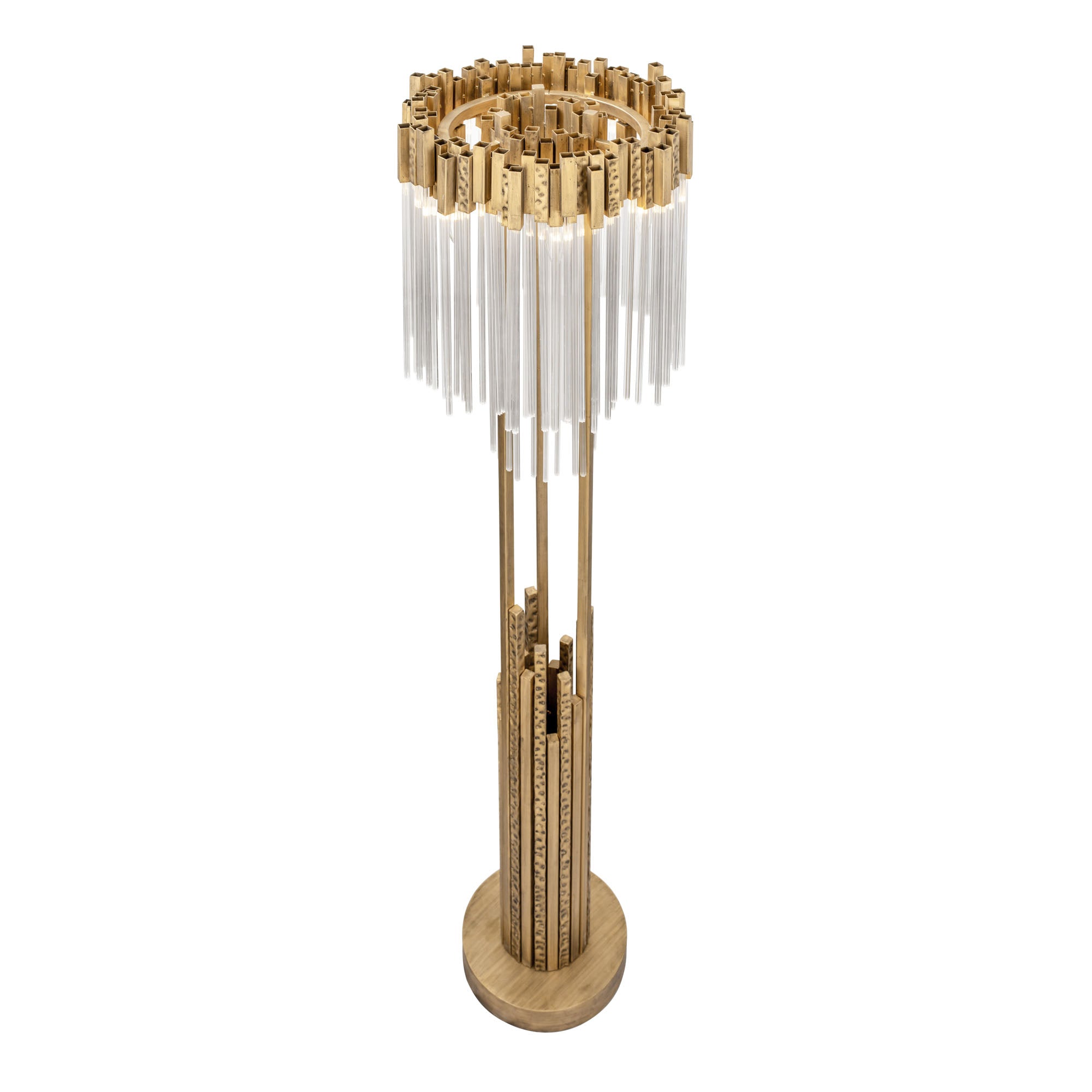 Matrix 6 Light Floor Lamp - Havana Gold