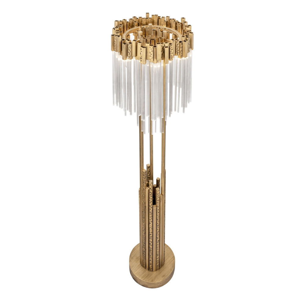 Matrix 309L06HG 6-Lt Floor Lamp - Havana Gold