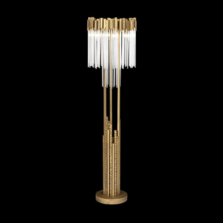 Matrix 309L06HG 6-Lt Floor Lamp - Havana Gold