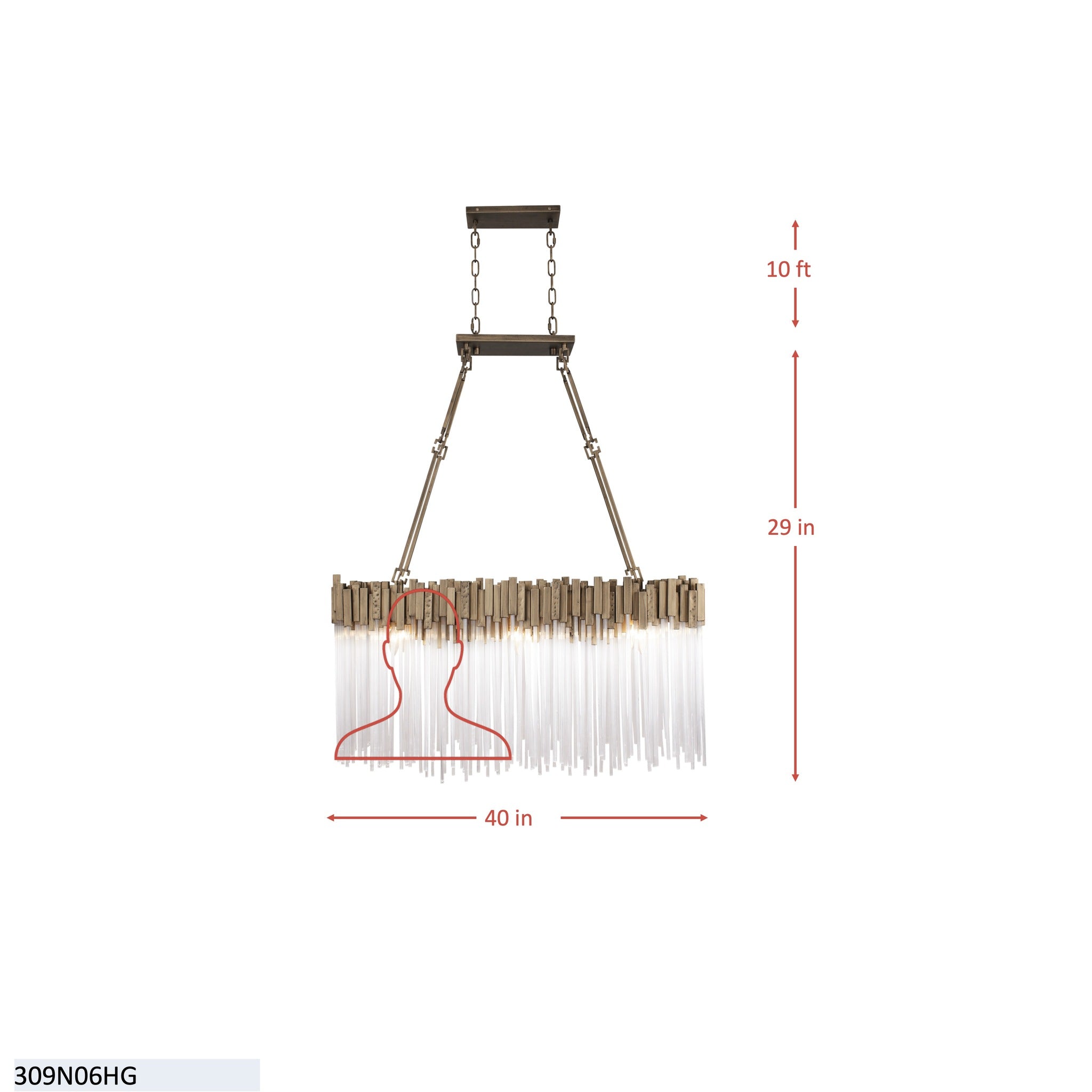 Matrix 6 Light Linear - Havana Gold