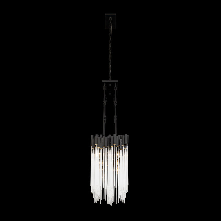 Matrix 309N06MBFG 6-Light Linear Pendant Light - Matte Black/French Gold