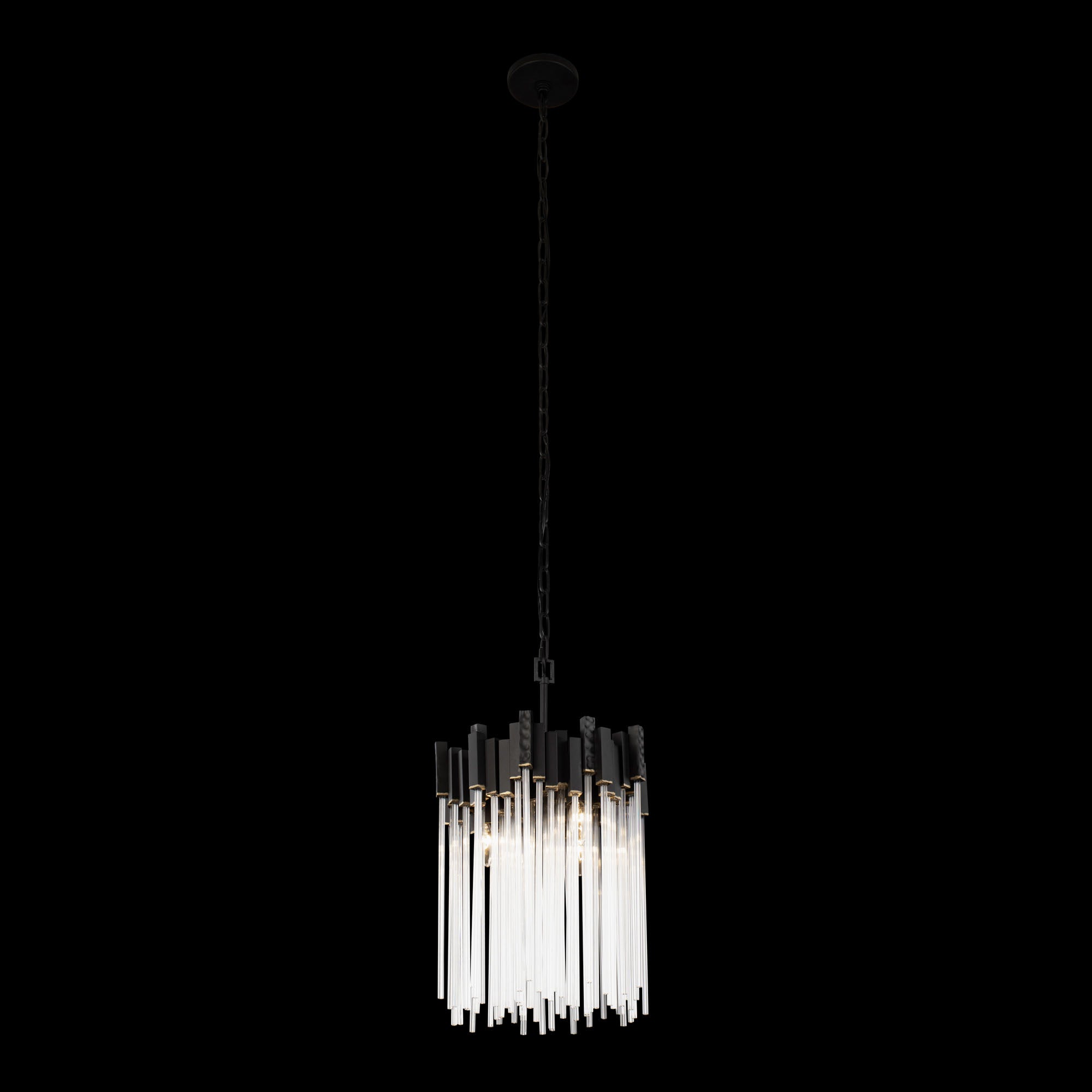 Matrix Pendant - Matte Black/French Gold