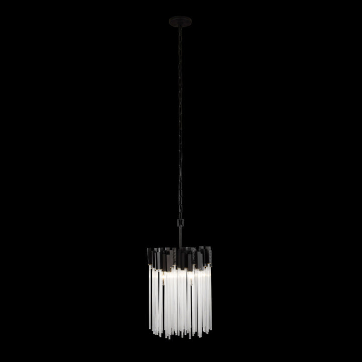 Matrix 309P03MBFG 3-Light Pendant Light - Matte Black/French Gold