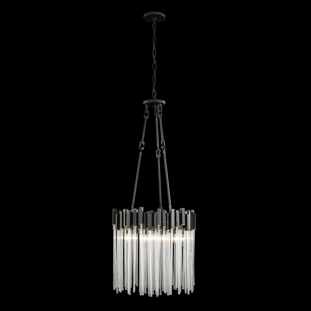 Matrix 309P06MBFG 6-Light Pendant Light - Matte Black/French Gold