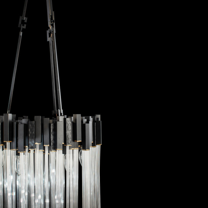Matrix 309P06MBFG 6-Light Pendant Light - Matte Black/French Gold