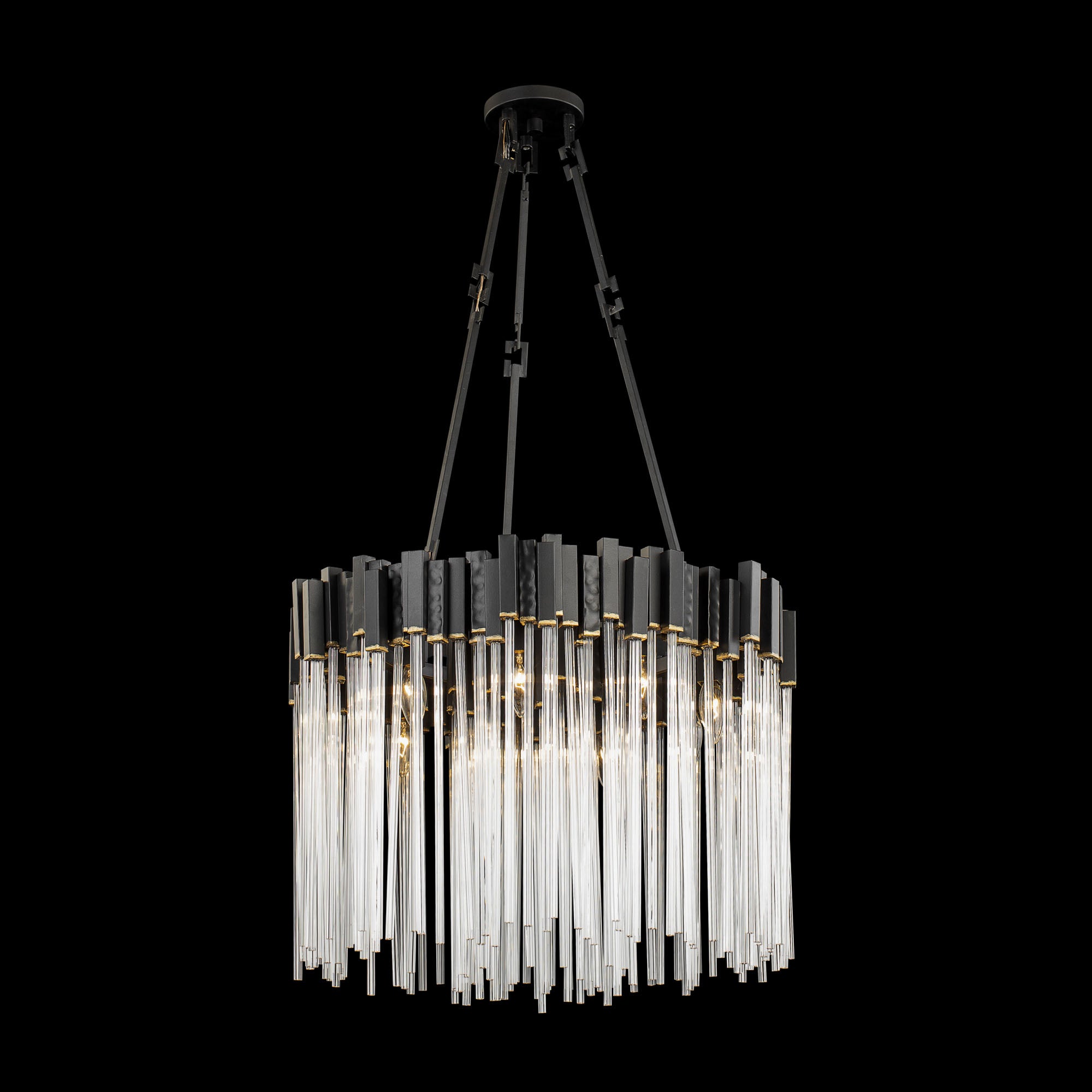 Matrix Pendant - Matte Black/French Gold
