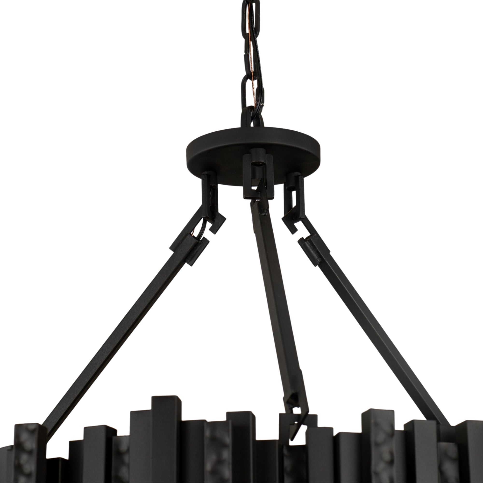Matrix 10 Light Pendant - Matte Black/French Gold